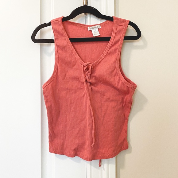 Tillys Lace up Tank Top - Picture 1 of 3